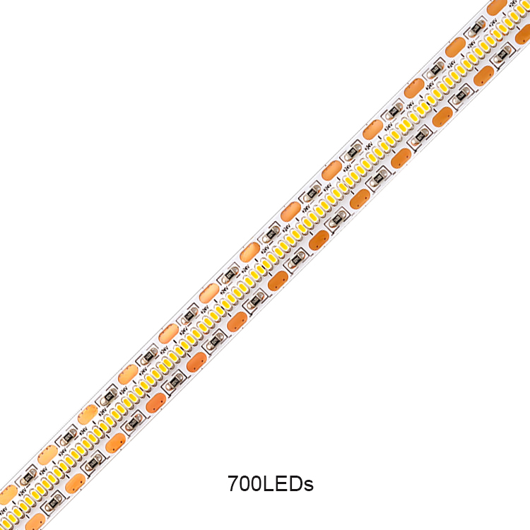 Luci a strisce a LED bianca SMD 2110 24V 700leds/m 10mm